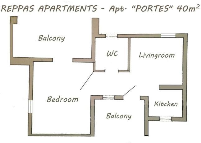 Paros Reppas House "Portes" Ngoại thất bức ảnh